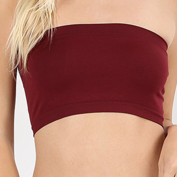 Interloper Tops - Stretchy Sexy Strapless Bandeau - Tube Top - Crop Top